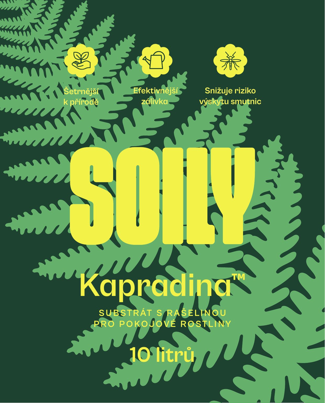 Soily KAPRADINA — přední etiketa