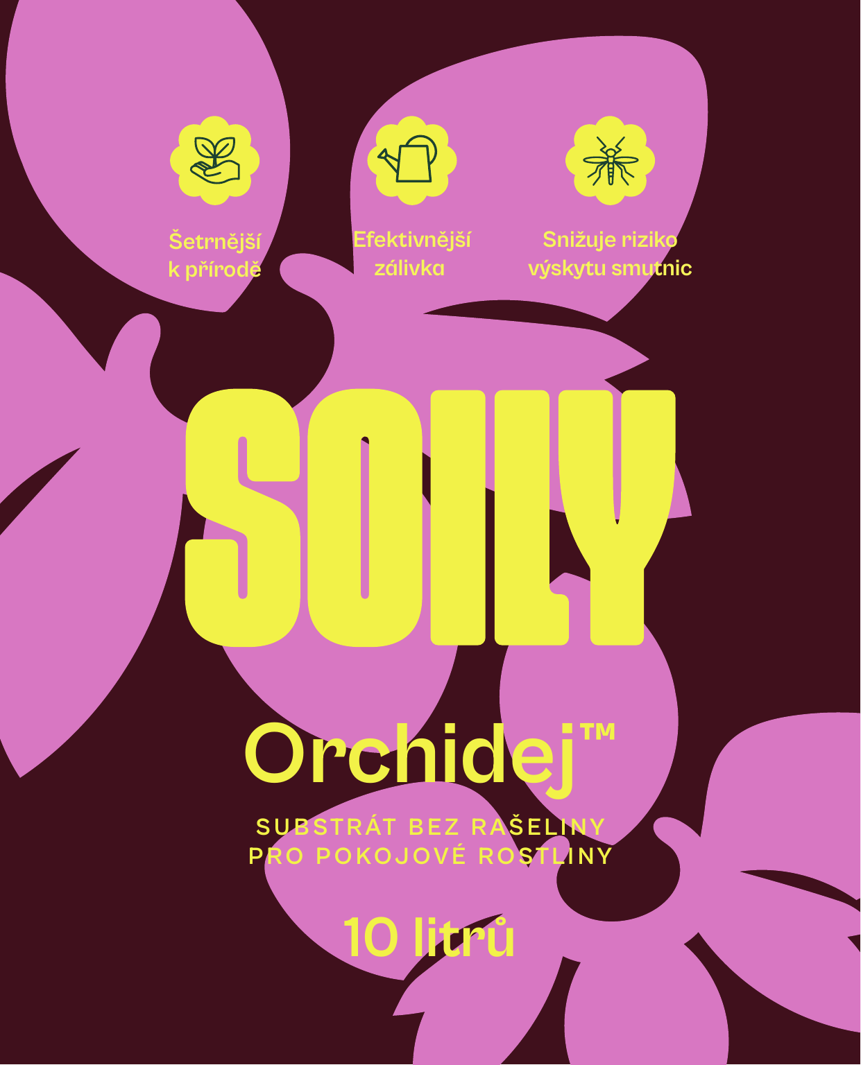 Soily ORCHIDEJ — přední etiketa